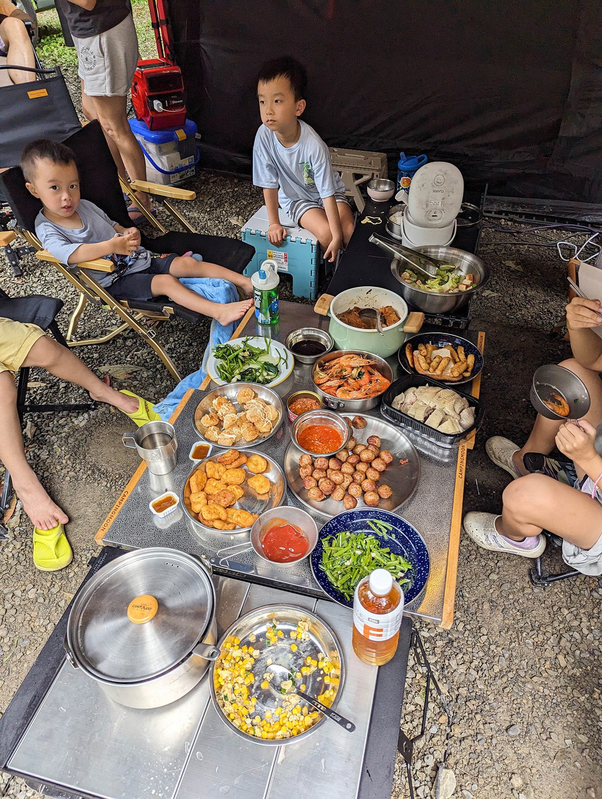 『跟著阿露去旅行』桃園復興八度野溪露營區／滿滿樹蔭好乘涼、炎熱八月也有涼爽感 @Rosa的秘密花園