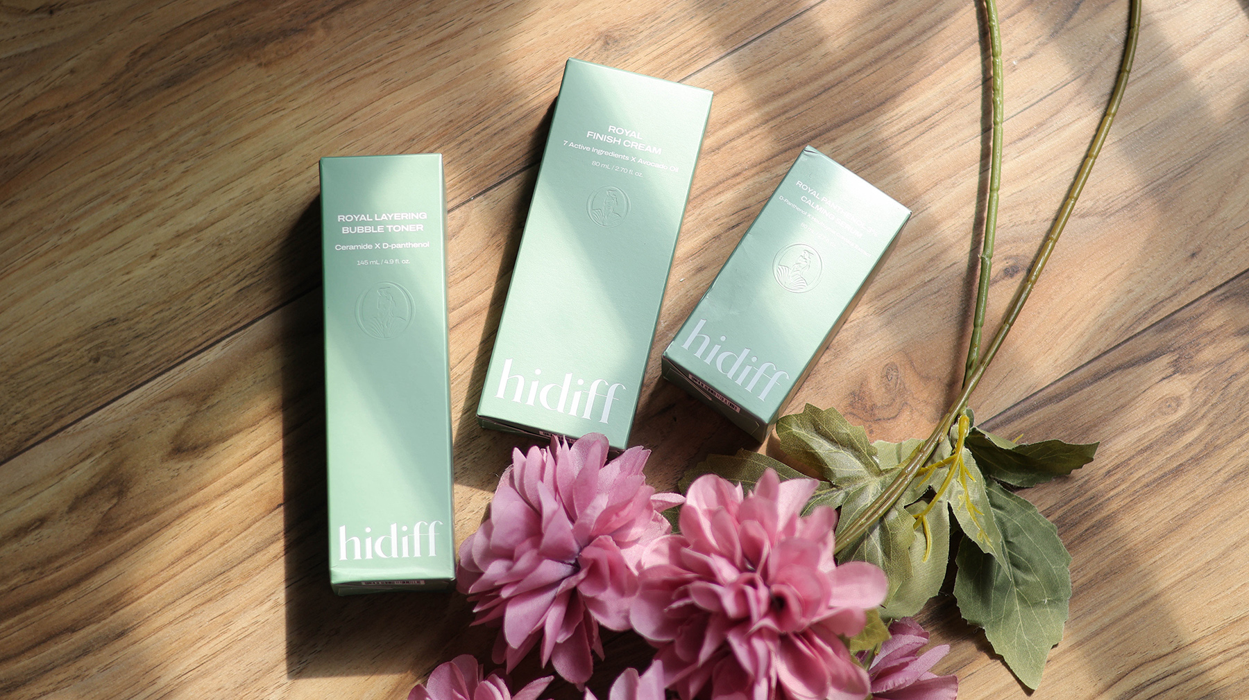 Hidiff綠珍珠系列/綠珍珠潤肌泡泡化妝水+綠珍珠 D-泛醇 3% 高濃縮水精華+綠珍珠酪梨修護乳霜=韓式養膚 @Rosa的秘密花園